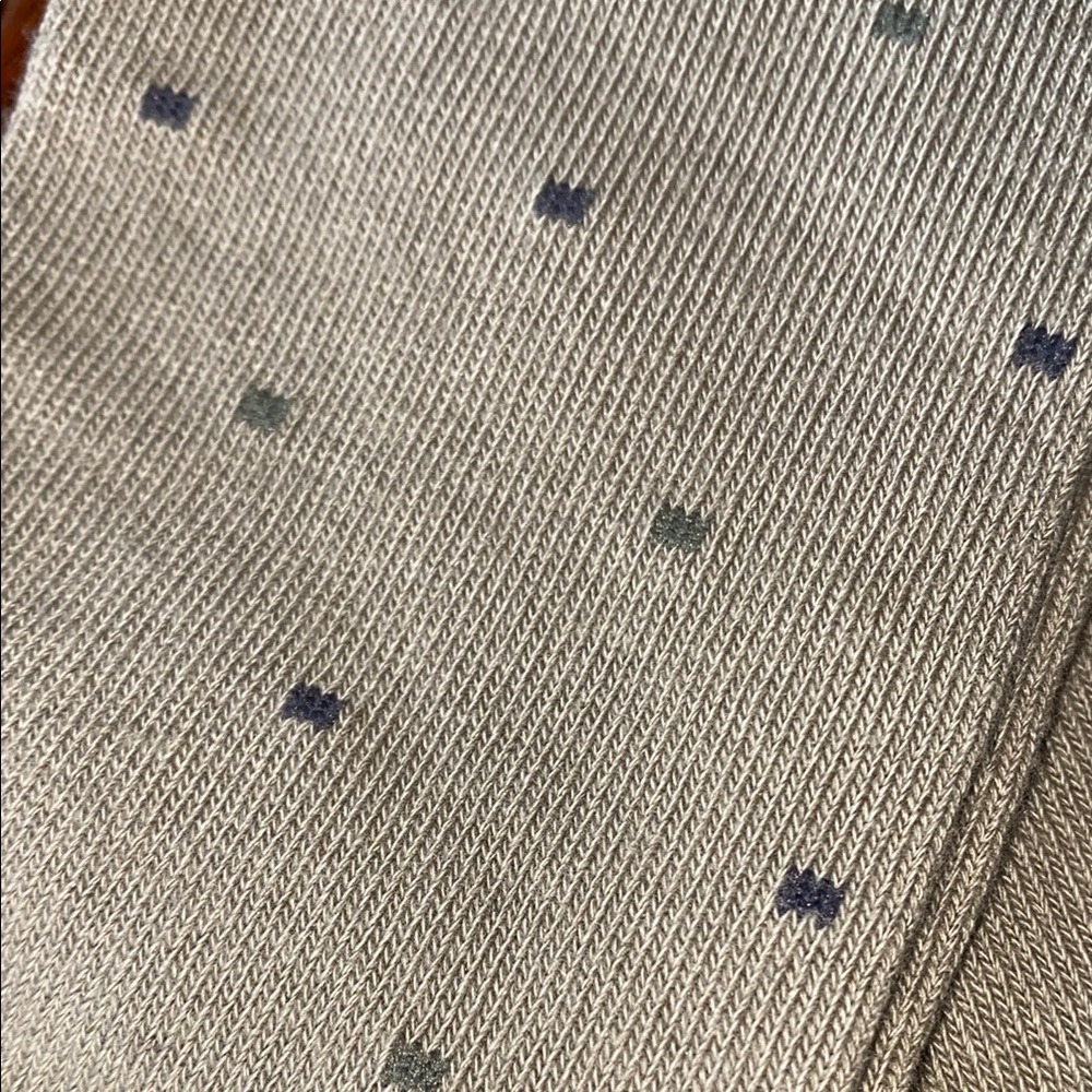 Haggar Men's Tan and Blue Patterned Socks - Picture 3 of 3